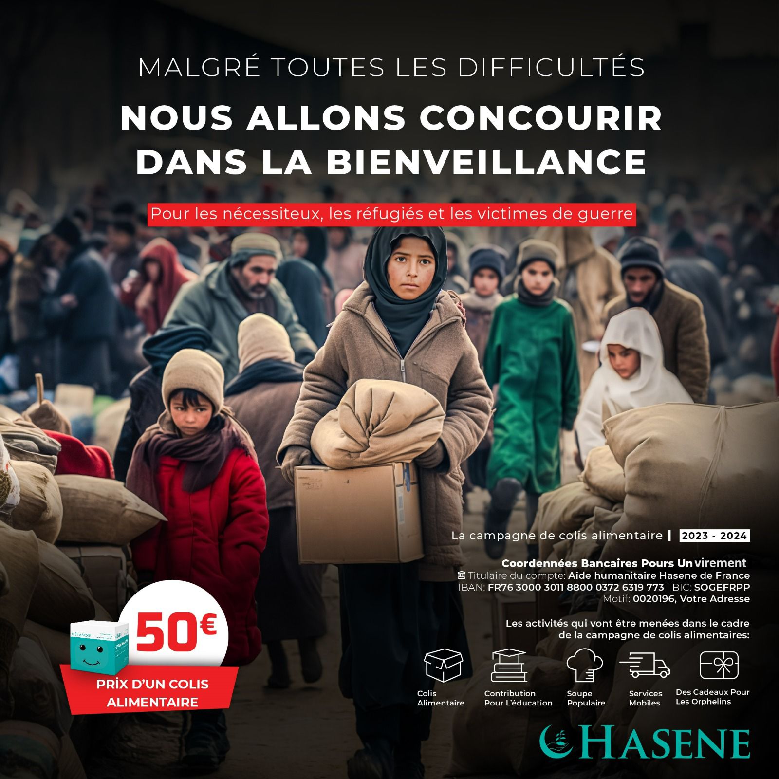 Notre campagne de colis alimentaires 2023