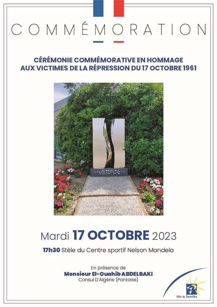 Cérémonie Commémorative en Hommage aux victimes de la répression du 17 octobre 1961