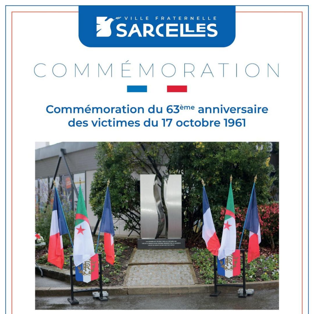 Commémoration du 63ème Anniversaire des Victimes du 17 Ocbobre 1961